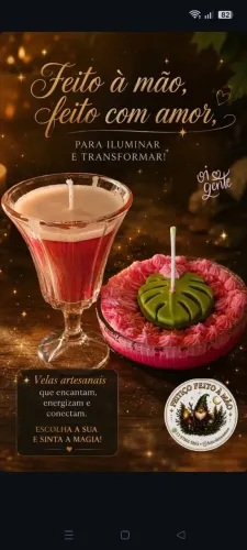 Velas aromáticas artesanais 