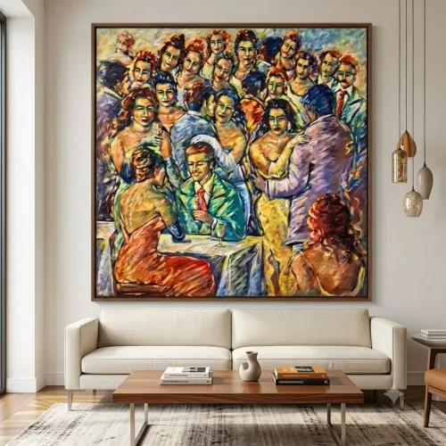 Quadro Original Gemma Fonseca (2005) - Grande Formato 1,50m x 1,50m