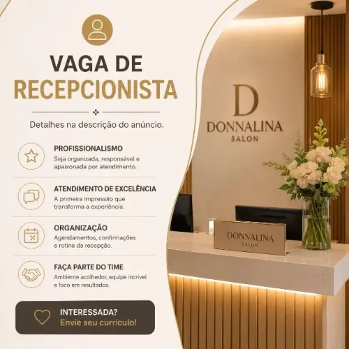 Recepcionista - Salão de Beleza - Bairro: Parquelândia - Fortaleza