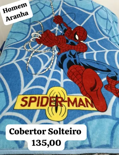 Cobertor Solteiro Homem Aranha