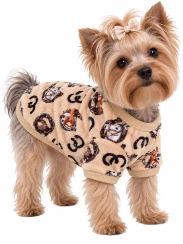 Roupa Pet roupa fleece tema cavalo