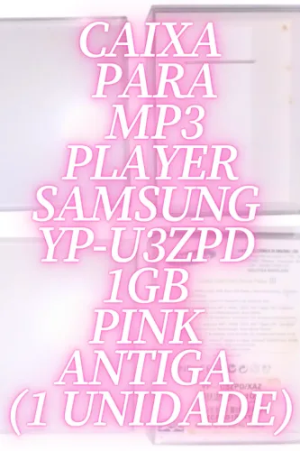 Caixa para MP3 Player Samsung YP-U3ZPD Antiga