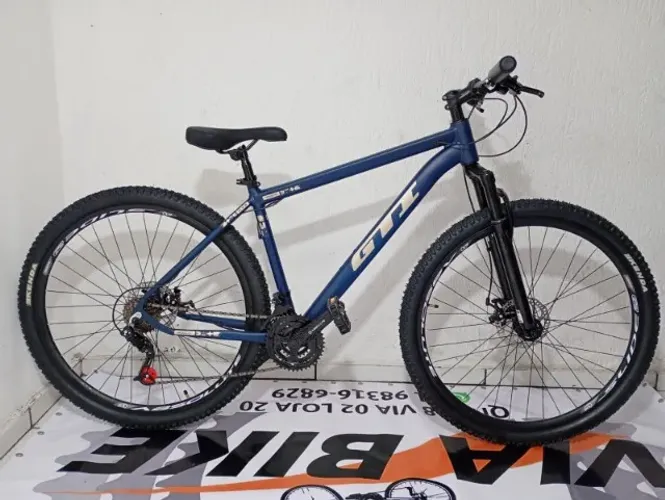 Bicicleta Aro 29 Gts gti shout Mtx Quadro Aluminio Freio A Disco Branco/preto Cinza