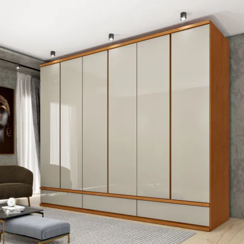 Guarda Roupa 6 portas Lacônia - Entrega Rápida