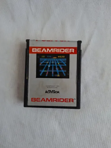 cartucho do jogo Beamrider da Activision para o Atari 2600. sem teste