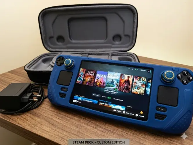 Steam Deck LCD Bateria 100% + Acessórios Premium + 512gb
