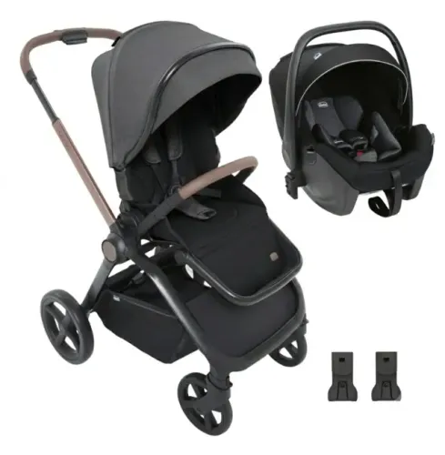 Carrinho de Bebê Chicco Mysa + Cadeira Para Auto Chicco Kory + Adaptadores Mysa Chicco