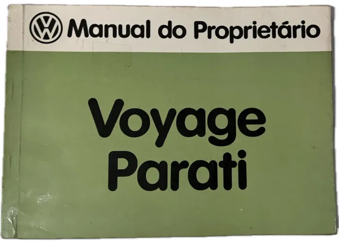 Manual Proprietário Original VW Volkswagen Parati/Voyage Quadrado