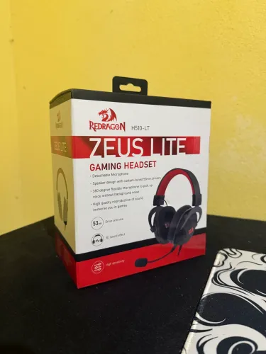 Headset Redragon Zeus lite preto ( menos de um dia de uso )