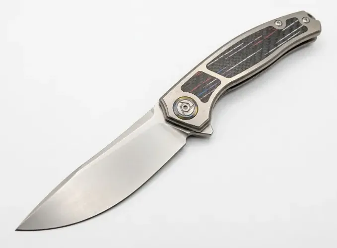 Canivete Premium TwoSun TS223 Flipper Rolamento Titânio Colecionador Faca Caçador Militar