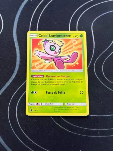 carta pokemon celebi luminescente SM79 foil