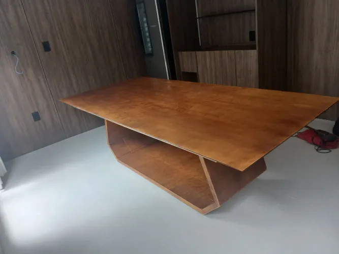 Mesa madeira, reuniao, fabricacao local, 2,50x1.10mx 75cm alt