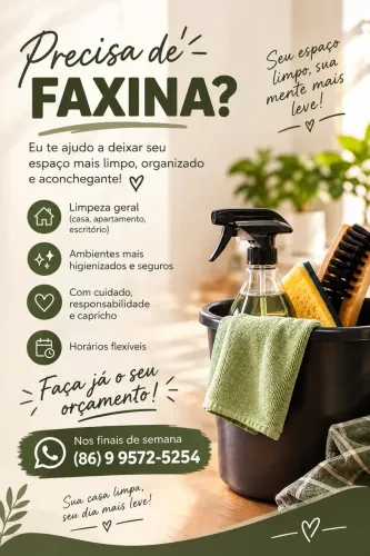? PRECISA DE FAXINA?