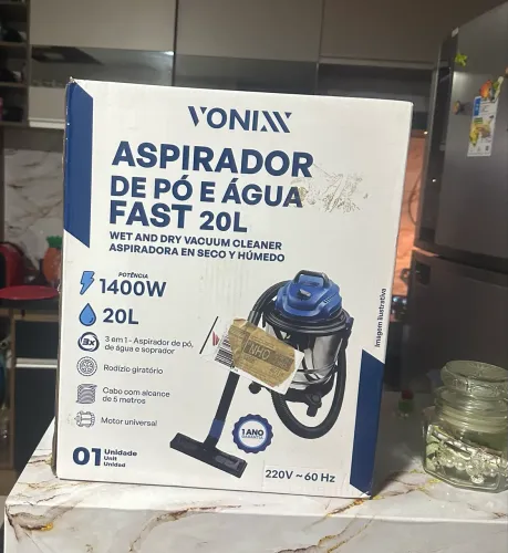 ASPIRADOR 20 LITROS NOVO NA CAIXA 