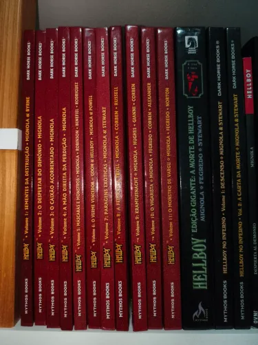 Coleção Edição histórica Hellboy 1 ao 11 + inferno 2 vol. E A morte de Hellboy Gigante