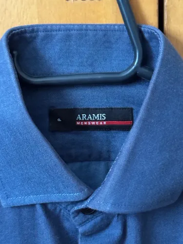 Camisa tricoline azul M Aramis