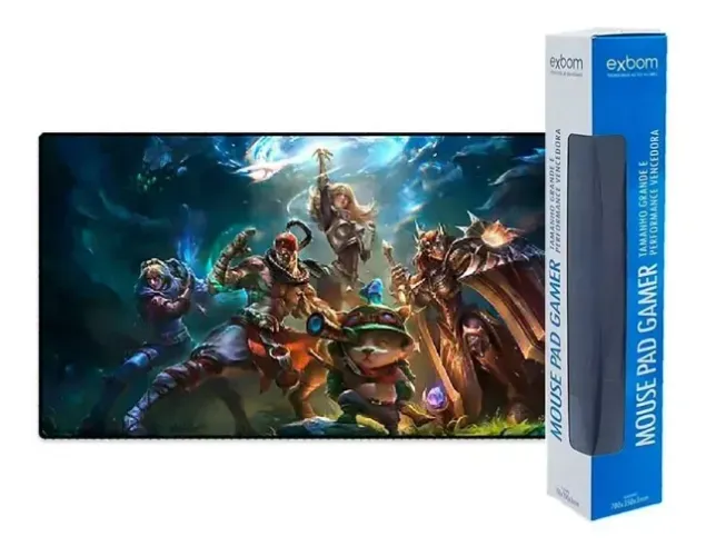 Mousepad Gamer Exbom Liga Dos Lendários MP-7035C10 700x350x3mm (Speed) - WZetta
