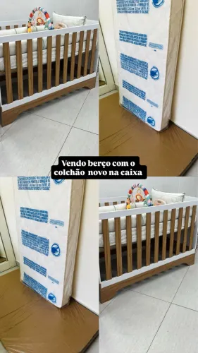 Berço Americano com o colchão na caixa 