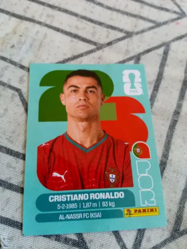 Figurinha do Messi e cristiano Ronaldo