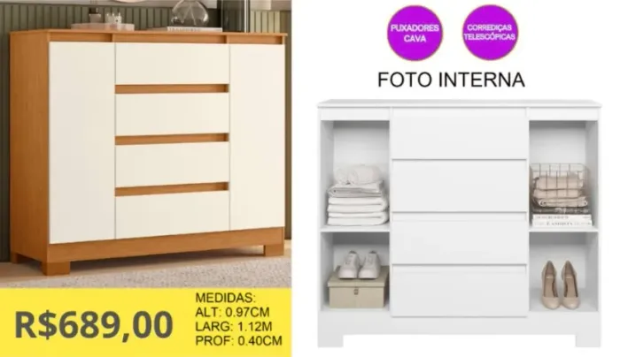 COMODA A PRONTA ENTREGA