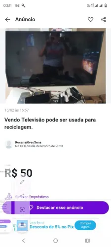Vendo Televisão de 32 polegadas 