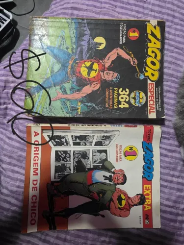 Lote com duas revistas em quadrinhos zagor ótimo estado de conservação