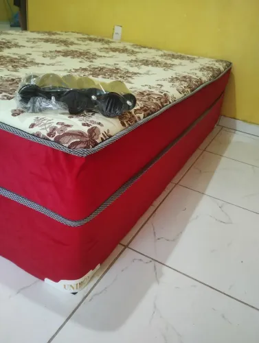 Cama box de casal espuma 400 ou molas 470 entrega grátis 