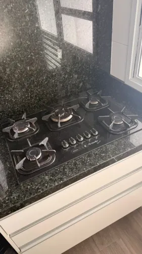 Fogão Cooktop Mueller Gourmet 5 Bocas Vidro Temperado Preto