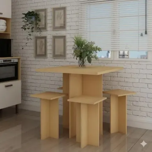 Sala de jantar com 4 lugares (mesa de jantar)
