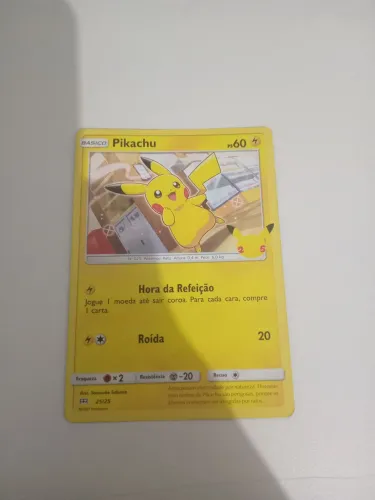 pikachu da coleção de 25 do MCDONALD'S em condição NM