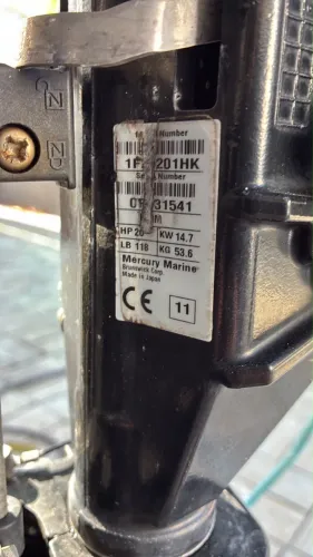 Motor Popa Mercury 20HP 4 Tempos