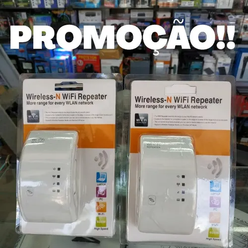 Repetidor de sinal Wifi(Distribuidora JK Eletrônicos, Honestidade e Qualidade)