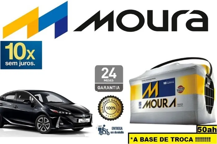 Bateria Moura Prius Hybrid (2013 a 2018) 50Ah 12v  