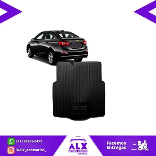 Tapete Bandeja P/ Porta Malas GM Cruze Hatch e Sedan - Plástico rígido.