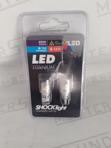 Led pingo T10. Titanium. Schocklight. Garantia. Novo. Instalado. 