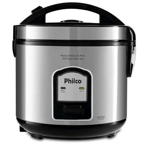 Panela de Arroz Philco 5 Xícaras PH5B Visor Glass Inox ** nova na caixa**