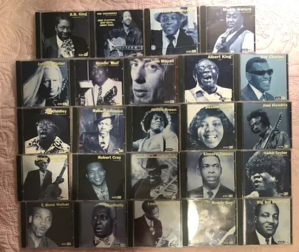 ? 24 cds da coleção mestres do blues - conforme ilustrados