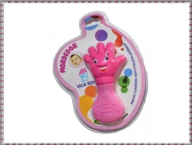 Mordedor de bebê - Anti Stress gengiva - mãozinha ou pezinho