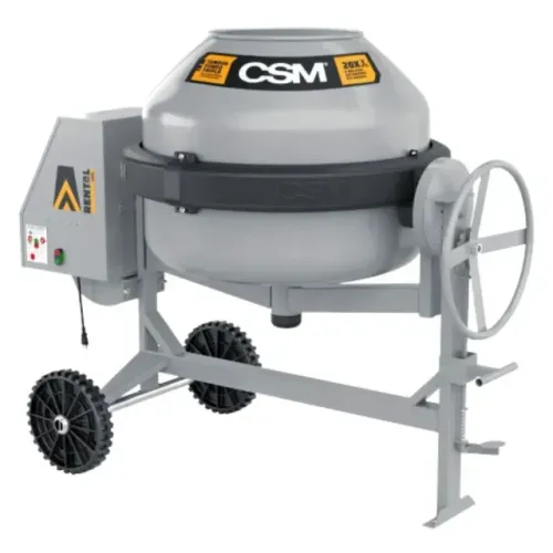 BETONEIRA CSM 400 LT RENTAL MONOFÁSICO - MOTOR 2 CV 220V