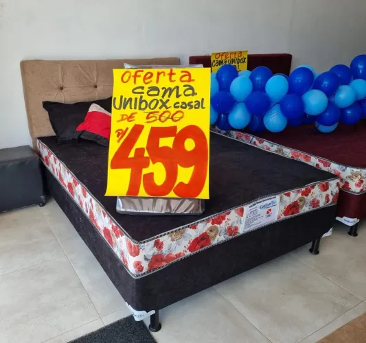Cama Box Casal $459,00. Promoção relâmpago