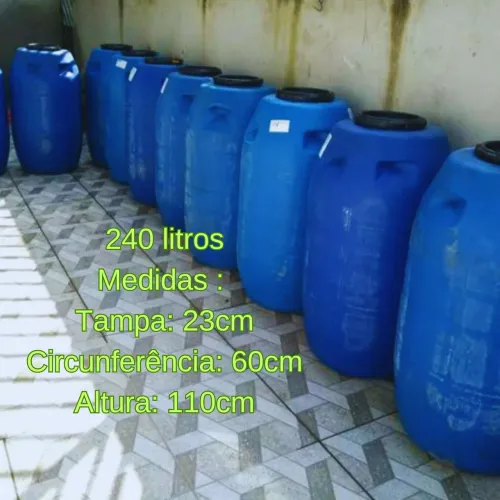 Barris galão de água 240 litros