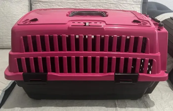 Caixa De Transporte Pet Injet Love Travel Rosa 3