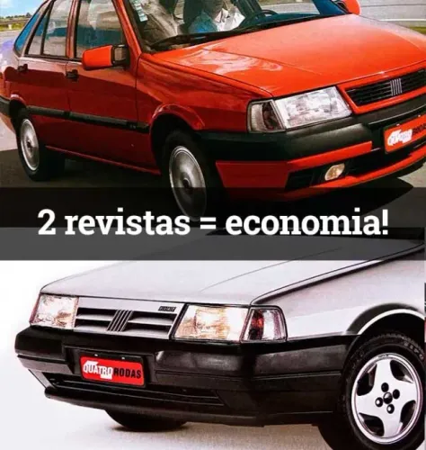 Fiat Tempra - Kit 2 Revistas Quatro Rodas - 16V e 2 Portas