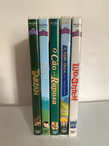 5 DVDS - Disney - Clássicos - LACRADOS de fábrica 