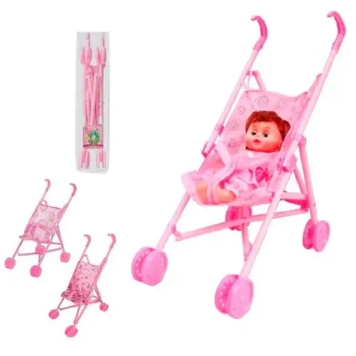 carrinho boneca wb3639 well kids 40x30x19cm