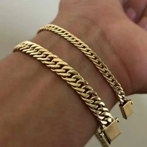 Pulseiras 25g maciço ouro 18k -