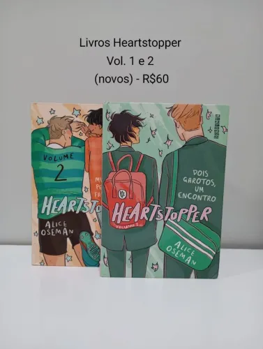 Livros Heartstopper Vol. 1 e 2 (novos)