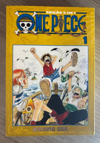 One Piece 3 em 1 Mangá Vol. 1 Panini - Perfeito Estado