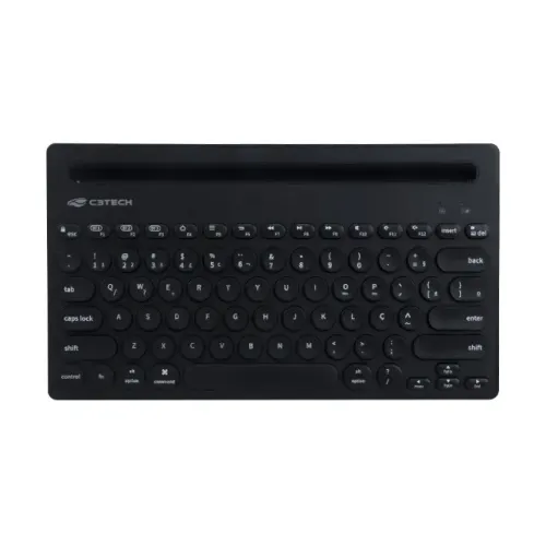 Teclado Sem Fio Bluetooth C3Tech K-BT200BK - WZetta