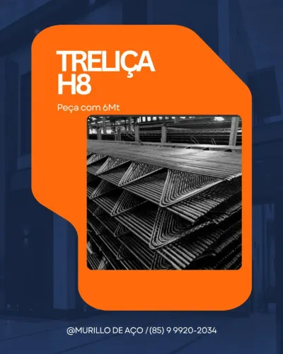 TRELIÇAS H8 GERDAU promoção!!! SSL R$27,99